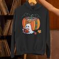 Fall Book Pumpkin Ghost Reading Books Halloween Teacher Unisex Hoodie, gift for family, gift for coworker Fall Book Pumpkin Ghost Reading Books Halloween Teacher Unisex Hoodie, gift for family, gift for coworker