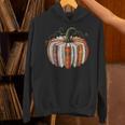 Fall Book Pumpkin Retro Reading Halloween Teacher Librarian Unisex Hoodie, gift for family, gift for coworker
