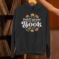 Fall For A Great Book Reading Librarian Autumn Teacher Unisex Hoodie, gift for family, gift for coworker