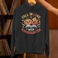 Fall In Love With Kindergarten Autumn Kindergarten Teacher Unisex Hoodie, gift for family, gift for coworker Fall In Love With Kindergarten Autumn Kindergarten Teacher Unisex Hoodie, gift for family, gift for coworker
