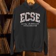 Floral ECSE Early Childhood Special Education SPED Teacher Unisex Hoodie, gift for family, gift for coworker