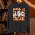 Groovy Teacher Halloween Trick Or Teach Ghost Men Women Kids Unisex Hoodie, Groovy Teacher Hoodies, gift for family, gift for coworker Groovy Teacher Halloween Trick Or Teach Ghost Men Women Kids Unisex Hoodie, Groovy Teacher Hoodies, gift for family, gift for coworker