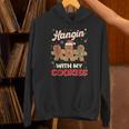 Hangin With My Cookies Gingerbread Man Xmas Teacher Unisex Hoodie, gift for family, gift for coworker