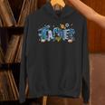 Hanukkah Leopard Plaid Teacher Chanukah Jewish Women Men Unisex Hoodie, gift for family, gift for coworker