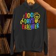 Happy 100th Day Of School 100 Days Brighter Girls Teacher Unisex Hoodie, gift for family, gift for coworker Happy 100th Day Of School 100 Days Brighter Girls Teacher Unisex Hoodie, gift for family, gift for coworker