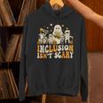 Inclusion Isn't Scary Mummy Boo Ghost Halloween SLP Teacher Unisex Hoodie, gift for family, gift for coworker Inclusion Isn't Scary Mummy Boo Ghost Halloween SLP Teacher Unisex Hoodie, gift for family, gift for coworker