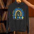 Be Kind Rainbow Down Syndrome Awareness Teacher Blue Yellow Unisex Hoodie, gift for family, gift for coworker Be Kind Rainbow Down Syndrome Awareness Teacher Blue Yellow Unisex Hoodie, gift for family, gift for coworker
