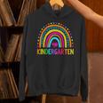 Kindergarten Rainbow Girls Boys Teacher First Day Of School Unisex Hoodie, gift for family, gift for coworker Kindergarten Rainbow Girls Boys Teacher First Day Of School Unisex Hoodie, gift for family, gift for coworker