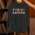 Latina ASL American Sign Language Latina Power ASL Teacher Unisex Hoodie, gift for family, gift for coworker