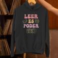 Leer Es Poder Groovy Spanish Teacher Bilingual Maestra Men Women Unisex Hoodie, Groovy Teacher Hoodies, gift for family, gift for coworker Leer Es Poder Groovy Spanish Teacher Bilingual Maestra Men Women Unisex Hoodie, Groovy Teacher Hoodies, gift for family, gift for coworker