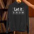 Let It Snow Christmas Pajamas Chemistry Teacher Unisex Hoodie, gift for family, gift for coworker