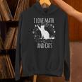 Math Nerd Math Teacher Cat Lover I Love Math And Cats Unisex Hoodie, gift for family, gift for coworker