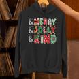 Be Merry Be Jolly Be Kind Merry Christmas Teacher Xmas PJs Unisex Hoodie, gift for family, gift for coworker