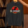 Nerdy No Internet Dinosaur Computer Science Teacher Unisex Hoodie, Science Teacher Hoodies, Internet Hoodies, gift for family, gift for coworker