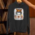 One Thankful Teacher's Aide Messy Bun Thanksgiving Fall Unisex Hoodie, gift for family, gift for coworker One Thankful Teacher's Aide Messy Bun Thanksgiving Fall Unisex Hoodie, gift for family, gift for coworker