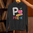 P Is For Pre K Teacher Student Pencil Apple Back To School Unisex Hoodie, gift for family, gift for coworker P Is For Pre K Teacher Student Pencil Apple Back To School Unisex Hoodie, gift for family, gift for coworker