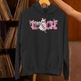 Pink Ghost Teach Halloween Teacher In Spooky Season Unisex Hoodie, gift for family, gift for coworker