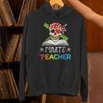 Pirate Teacher Halloween Skull Adult Unisex Hoodie, gift for family, gift for coworker