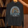 Preschool Teacher Leopard Boho Rainbow Back To School Unisex Hoodie, gift for family, gift for coworker Preschool Teacher Leopard Boho Rainbow Back To School Unisex Hoodie, gift for family, gift for coworker