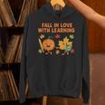Retro Fall In Love With Learning Autumn Pumpkin Teacher Unisex Hoodie, gift for family, gift for coworker Retro Fall In Love With Learning Autumn Pumpkin Teacher Unisex Hoodie, gift for family, gift for coworker