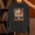 Retro Fall In Love With Learning Pumpkin Leaf Teacher Autumn Unisex Hoodie, gift for family, gift for coworker