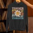 Retro Teacher Daisy Colorful Elementary School Teacher Unisex Hoodie, gift for family, gift for coworker