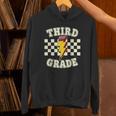 Retro Third Grade Teacher Lightning Bolt Pencil Teacher Kids Unisex Hoodie, gift for family, gift for coworker