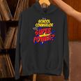 School Counselor Teacher Superhero Superpower Comic Book Unisex Hoodie, gift for family, gift for coworker