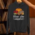 Teach Love Inspire Autumn Fall Plaid Leopard Pumpkin Teacher For Men Women Kids Unisex Hoodie, gift for family, gift for coworker