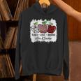 Teach Love Inspire Pre-k Teacher Apple Leopard Red Plain Unisex Hoodie, gift for family, gift for coworker