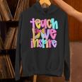 Teach Love Inspire Preppy Back To School Teacher Women Unisex Hoodie, gift for family, gift for coworker