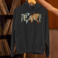 Teach Peace Teacher Teacher Unisex Hoodie, gift for family, gift for coworker Teach Peace Teacher Teacher Unisex Hoodie, gift for family, gift for coworker