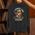 I Teach The Sweetest Duckies Teacher Rubber Duck Teaching Unisex Hoodie, gift for family, gift for coworker