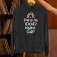 This Is My Teacher Pajama Shirt Teacher Life Tee Unisex Hoodie, gift for family, gift for coworker
