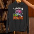 Teachers Love Brains Halloween 2025 Skeleton Costume Unisex Hoodie, gift for family, gift for coworker