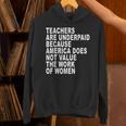 Teachers Are Underpaid Because America Does Not Value Men Women Unisex Hoodie, gift for family, gift for coworker Teachers Are Underpaid Because America Does Not Value Men Women Unisex Hoodie, gift for family, gift for coworker