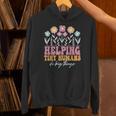 Tiny People Help Do Big Things Nursery Teacher Unisex Hoodie, gift for family, gift for coworker