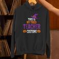Tired Teacher Costume For Halloween Teachers Unisex Hoodie, gift for family, gift for coworker