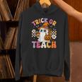 Trick Or Teach Cute Ghost Coffee Pumpkins Halloween Teacher Unisex Hoodie, gift for family, gift for coworker Trick Or Teach Cute Ghost Coffee Pumpkins Halloween Teacher Unisex Hoodie, gift for family, gift for coworker