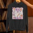 Trick Or Teach Retro Halloween Teacher Look Unisex Hoodie, gift for family, gift for coworker