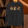 Turkey Reading Books Fall Thanksgiving Teacher Book Lovers Unisex Hoodie, gift for family, gift for coworker