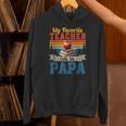 Vintage Retro My Favorite Teacher Calls Me Papa Father's Day Unisex Hoodie, gift for family, gift for coworker