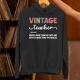 Vintage Teacher Knows More Than She Says Outfit Definition Unisex Hoodie, gift for family, gift for coworker Vintage Teacher Knows More Than She Says Outfit Definition Unisex Hoodie, gift for family, gift for coworker