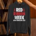 We Wear Red For Red Ribbon Week Awareness Mothers Teachers Unisex Hoodie, gift for family, gift for coworker We Wear Red For Red Ribbon Week Awareness Mothers Teachers Unisex Hoodie, gift for family, gift for coworker