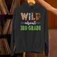 Wild About 3rd Grade Teacher Student Third Grade Zoo Safari Men Women Girls Kids Unisex Hoodie, gift for family, gift for coworker