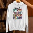 My Cat Ate My Lesson Plans Teacher Cat Humor Unisex Hoodie, gift for family, gift for coworker