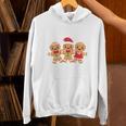 Hanging With My Cookies Gingerbread Christmas Teacher Xmas Unisex Hoodie, gift for family, gift for coworker