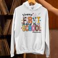 Happy First Day Of School PE Teacher Life Back To School Unisex Hoodie, Pe Teacher Hoodies, gift for family, gift for coworker Happy First Day Of School PE Teacher Life Back To School Unisex Hoodie, Pe Teacher Hoodies, gift for family, gift for coworker
