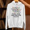 It's Fine I'm Fine Christmas Lights Teacher Xmas Unisex Hoodie, gift for family, gift for coworker It's Fine I'm Fine Christmas Lights Teacher Xmas Unisex Hoodie, gift for family, gift for coworker