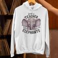 Just a Teacher Who Loves Elephants Elephant Lover Educator Unisex Hoodie, gift for family, gift for coworker Just a Teacher Who Loves Elephants Elephant Lover Educator Unisex Hoodie, gift for family, gift for coworker